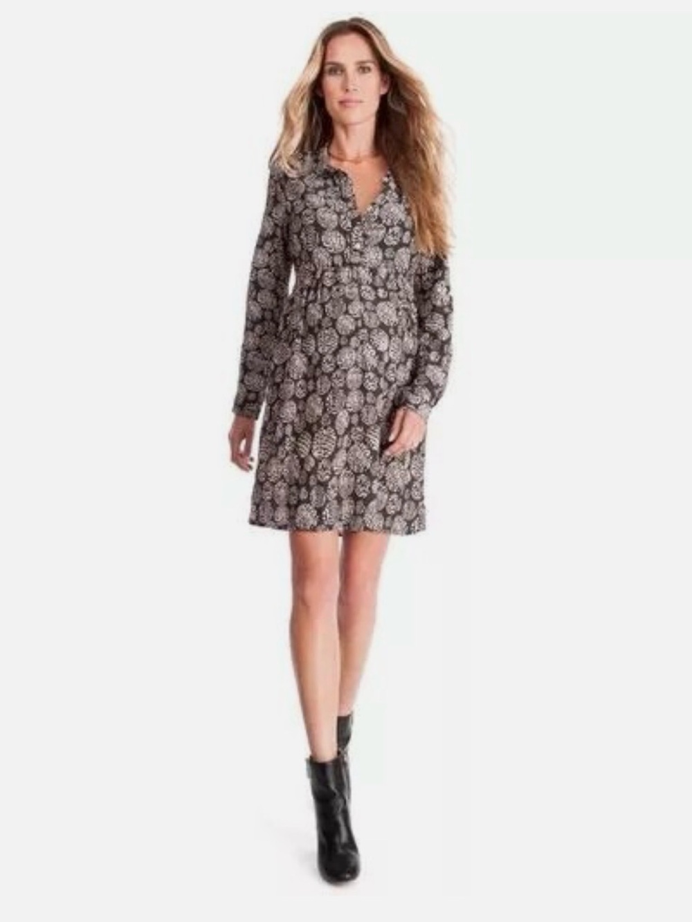 Seraphine Maternity Printed Shirt Dress US 14 ASO Pippa Middleton